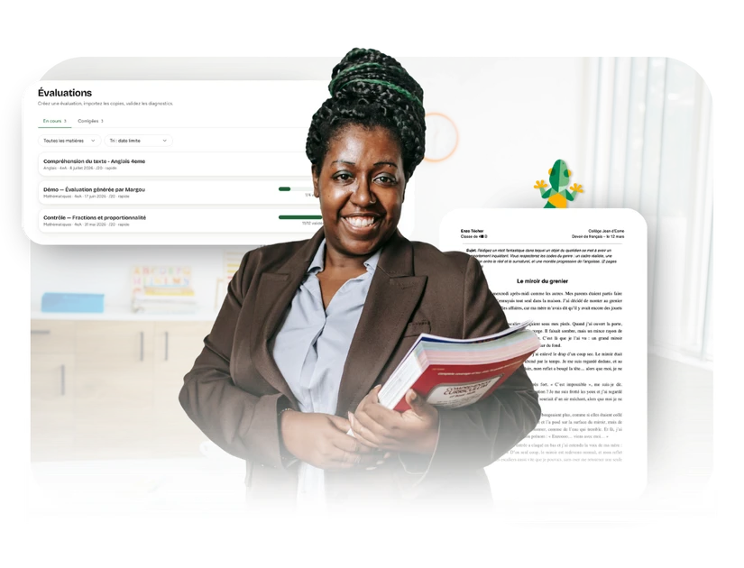 Génération et correction d'évaluations avec Margou : profil de classe et copie corrigée